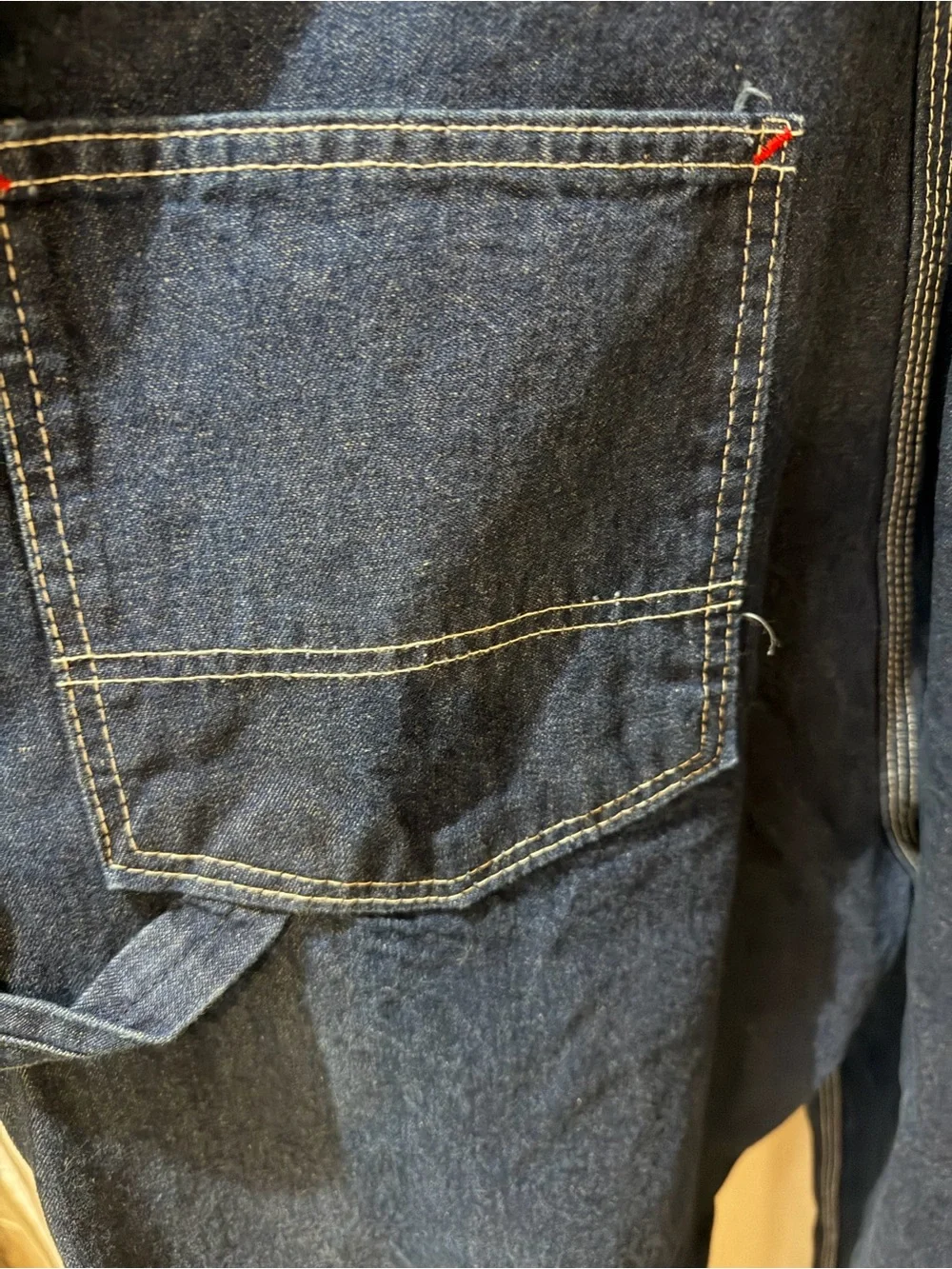 Classic Dark Blue Roundhouse Men's Denim Overalls 40x30